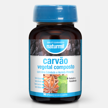 CARVÃO VEGETAL COMPOSTO – 90 CÁPSULAS