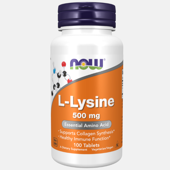 L-LYSINE 500MG – 100 COMPRIMIDOS – NOW