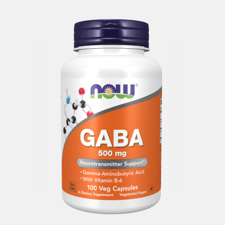 GABA 500mg 100 CAPSULAS NOW