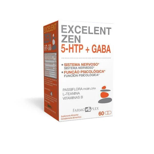 EXCELENT ZEN 5-HTP + GABA 60 CAPSULAS