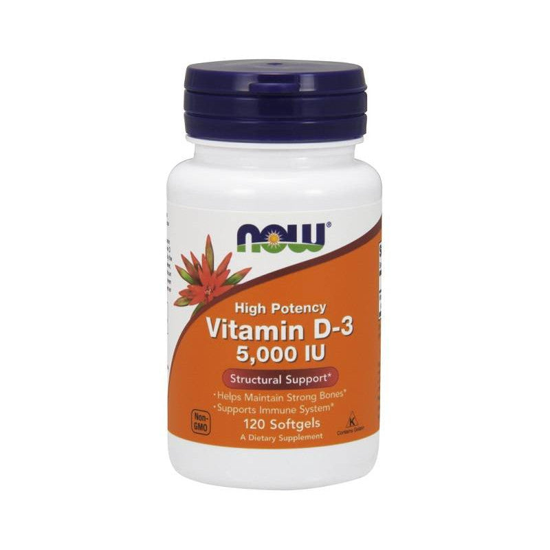 VITAMINA D-3 5000IU 120 CAPSULAS NOW